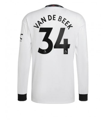 Manchester United Donny van de Beek #34 Bortedrakt 2022-23 Langermet